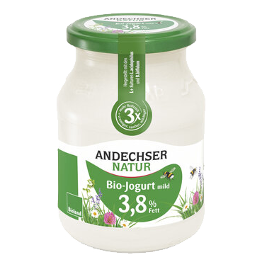 Joghurt MILD 3,8% im Glas (500gr)